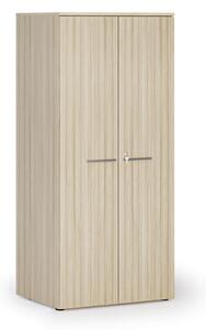 Szafa biurowa z drzwiami PRIMO WOOD, 1781 x 800 x 600 mm, dąb naturalny