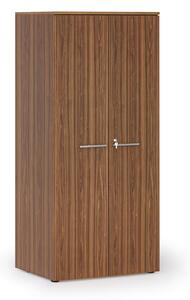 Szafa biurowa z drzwiami PRIMO WOOD, 1781 x 800 x 600 mm, orzech