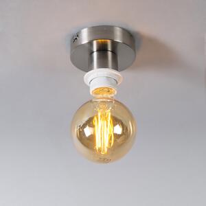 Nowoczesny Plafon / Lampy sufitowe stal klosz biały 45cm - Combi Oswietlenie wewnetrzne