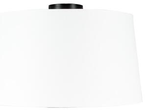 Nowoczesny Plafon / Lampy sufitowe czarny klosz biały 45cm - Combi Oswietlenie wewnetrzne