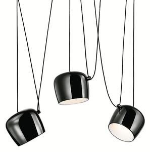 EMWOmeble Lampa wisząca EYE 3 czarna - LED, alumiumium