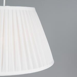 Lampa wisząca Retro kremowa 25cm - Plisse Oswietlenie wewnetrzne