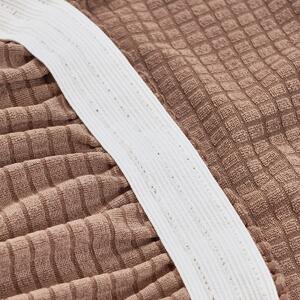 Elastyczny pokrowiec na kanapę Magic clean brązowy, 190 - 230 cm