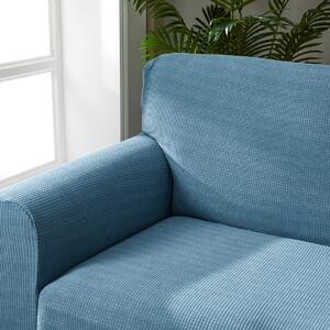 Elastyczny pokrowiec na fotel Magic clean niebieski, 75 - 95 cm