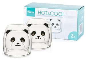 Szklanka termiczna Hot&Cool Cute Panda 200 ml, 2 szt