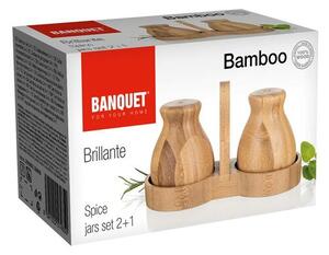 Banquet 3-częściowy zestaw pojemników na przyprawy BRILLANTE Bamboo