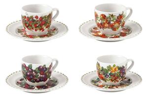 Białe filiżanki zestaw 4 szt. new bone china 90 ml Le Primizie – Brandani