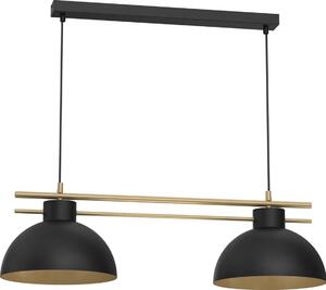 Luminex Żyrandol na lince ESTATE 2xE27/15W/230V czarny LU4286