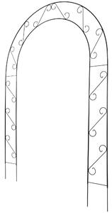 Pergola ogrodowa na kwiaty 240 cm, czarna