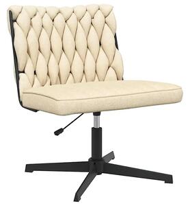 Fotel do biurka glamour kremowy B5-E37