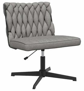 Fotel do biurka glamour jasnoszary S3-E39