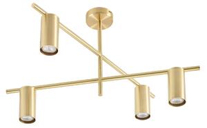 Lampa Sufitowa Lindby, Marilou, ściemnialny, złoty | mosiężny, salon, metal, nowoczesny