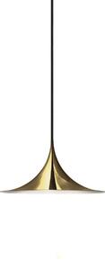 Lampa Wisząca GUBI, Semi, ściemnialny, złoty | mosiężny, salon, metal, design