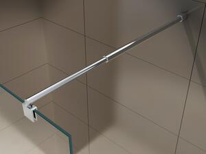 Ścianka prysznicowa Walk-In EX101 z przezroczystego bezpiecznego szkła o grubości 8 mm - różne szerokości