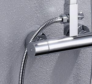 Zestaw prysznicowy, kolumna prysznicowa z termostatem 8821C Basic - możliwość wyboru deszczownicy