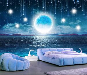 Fototapety Starfall w pełni księżyca, Fototapety Morze i Plaża, u23205 : Uwalls.pl