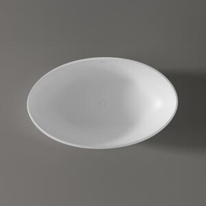 Wanna wolnostojąca WAVE z konglomeratu Solid Stone - kolor biały mat lub połysk - 180 × 110 cm