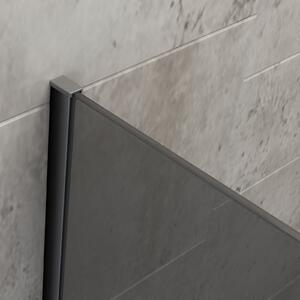 Stała ścianka prysznicowa EX101 – powłoka Nano – szare szkło bezpieczne 8 mm – różne szerokości