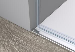 Drzwi prysznicowe przesuwne ze ścianką DX806A FLEX z bezpiecznego szkła z powłoką Nano – różne szerokości