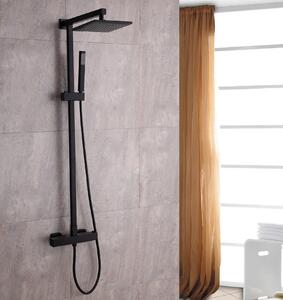 Zestaw prysznicowy, kolumna prysznicowa z termostatem SEDAL – 8921B Basic czarny – możliwość wyboru deszczownicy
