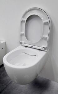Toaleta wisząca bezkołnierzowa NT2038 - deska wolnoopadająca Soft-Close - wersja krótka