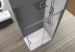 Przesuwne drzwi prysznicowe i panel boczny DX806A FLEX - 6 mm ESG-Szkło bezpieczne z nanopowłoką - dostępne różne szerokości