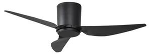Lindby - Wentylator sufitowy Aulo Ø 123 cm czarny cichy DC