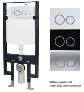 Kompletny pakiet WC 28: Toaleta myjąca bezkołnierzowa BERNSTEIN PRO+1104, stelaż G3008 z panelem uruchamiającym spłuczkę - deska Soft-Close