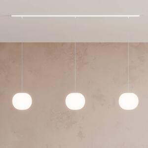 Casablanca Lampa wisząca Acai, możliwość ściemniania, biały / opal, salon / jadalnia, szkło