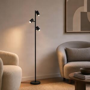 Lampa stojąca Kardis Lindby, czarny, salon / jadalnia, metal, nowoczesny