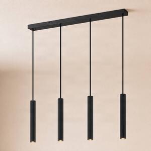 Lampa wisząca Kardis Lindby, możliwość ściemniania, czarny, salon / jadalnia, metal, nowoczesny