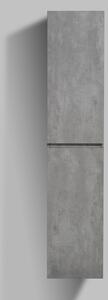 Szafka boczna Alice lewa - 165 x 35 x 30 cm - wygląd betonu