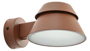 Zewnętrzna Lampa Lucande, Moena, brąz rdzawy, aluminium, nowoczesny