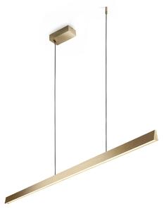 Lampa Wisząca LIGHT-POINT, Edge Linear S1500, ściemnialny, złoty | mosiężny, gabinet | pracownia, aluminium, design