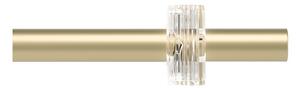 Stalowy regulowany karnisz w kolorze matowego złota 107 - 305 cm Flute – Umbra