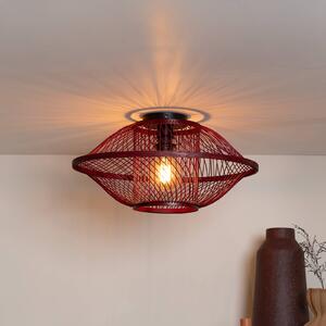Good & Mojo Lampa sufitowa Maui, możliwość ściemniania, czerwony, salon / jadalnia, bambus, design