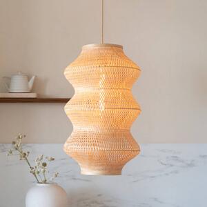 Good & Mojo Lampa wisząca Barbados, możliwość ściemniania, jasne drewno, salon / jadalnia, bambus, design
