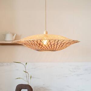 Good & Mojo Lampa wisząca Madura, możliwość ściemniania, jasne drewno, salon / jadalnia, bambus, design