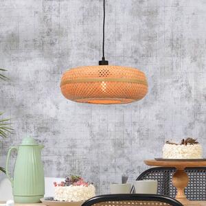Good & Mojo Lampa wisząca Palawan, możliwość ściemniania, jasne drewno, salon / jadalnia, bambus, design