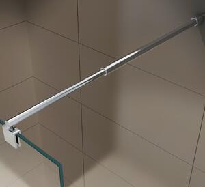 Ścianka prysznicowa Walk-In EX102 - powłoka NANO - 10 mm szare hartowane szkło - różne warianty
