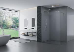 Ścianka prysznicowa Walk-In EX102-2 - szkło bezpieczne 10 mm z powłoką Nano - profil 14 mm - różne szerokości i kolory