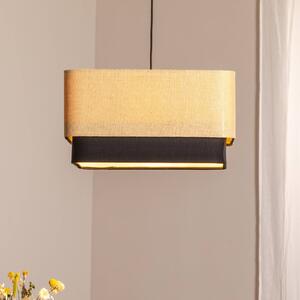 Lampa wisząca Kwadro Duo Maco Design, możliwość ściemniania, salon / jadalnia, tkanina / materiał / jedwab