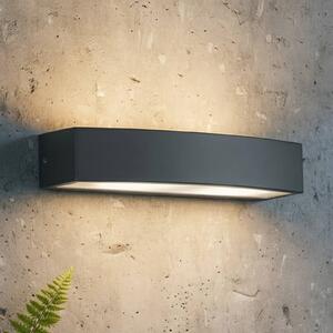 IDEAL LUX Kinkiet zewnętrzny Andromeda, możliwość ściemniania, aluminiowy / szary / cynkowy, łazienka, aluminium, nowoczesny