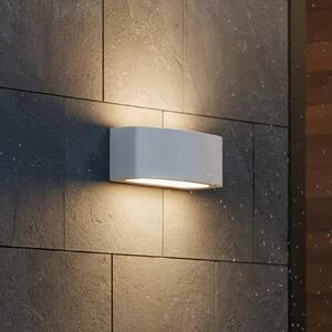IDEAL LUX Kinkiet zewnętrzny Andromeda, możliwość ściemniania, aluminiowy / szary / cynkowy, łazienka, aluminium, nowoczesny