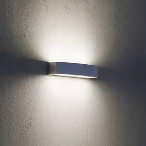 IDEAL LUX Kinkiet zewnętrzny Andromeda, możliwość ściemniania, aluminiowy / szary / cynkowy, łazienka, aluminium, nowoczesny