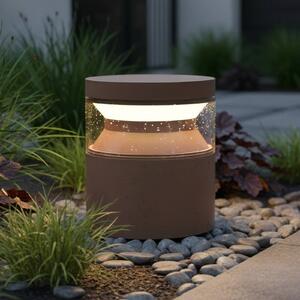 IDEAL LUX Lampa ogrodowa stojąca Boeing, brązowy / rdzawy, metal