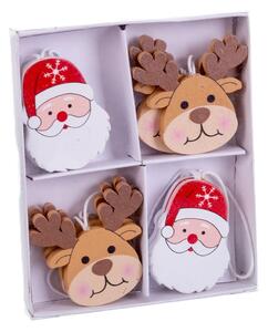 Drewniane ozdoby świąteczne zestaw 8 szt. 5 cm Figures – Casa Selección