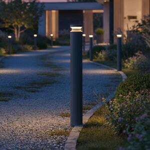 IDEAL LUX Słupek oświetleniowy LED Boeing, aluminiowy / szary / cynkowy, metal