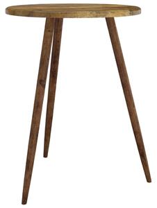 Stolik bistro, ciemnobrązowy, Ø60x76 cm, MDF