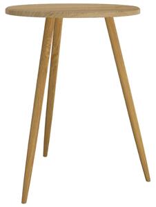 Stolik bistro, jasnobrązowy, Ø60x76 cm MDF i żelazo